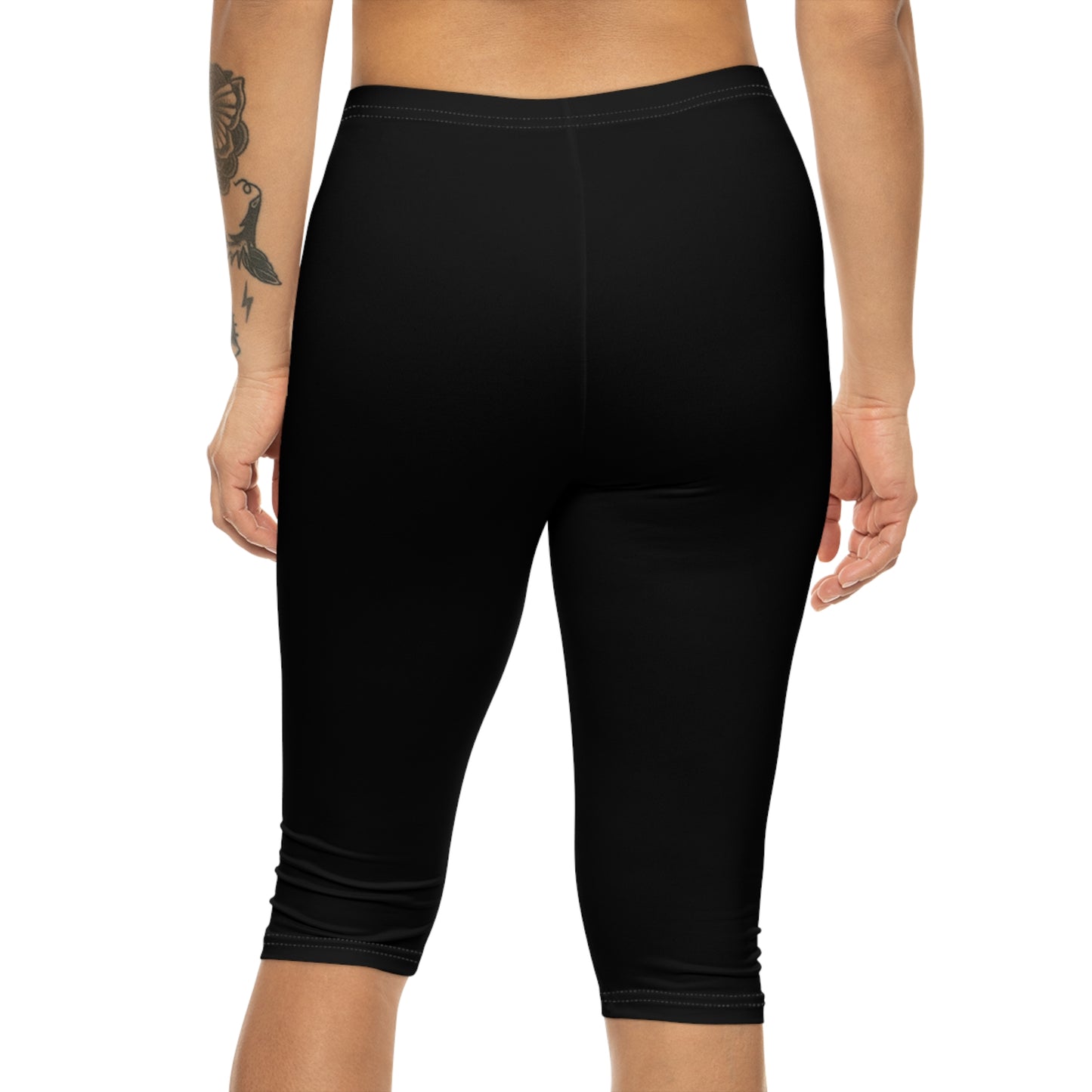 Faith Cross Capri Leggings | Christian Activewear for Women | Prayer & Devotional Apparel