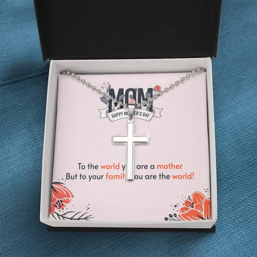 Mother's Day Necklace - Names - To Your Family You Are The World