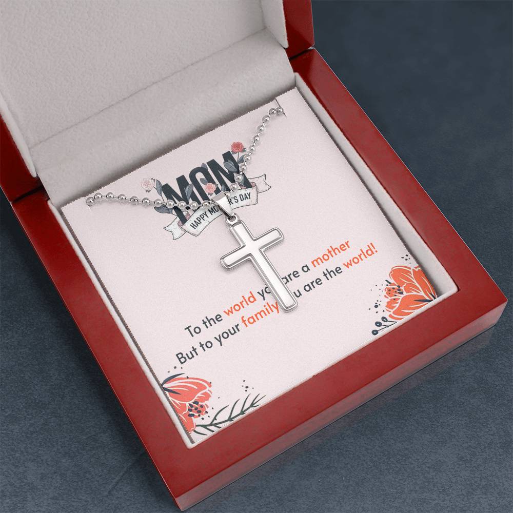 Mother's Day Necklace - Names - To Your Family You Are The World