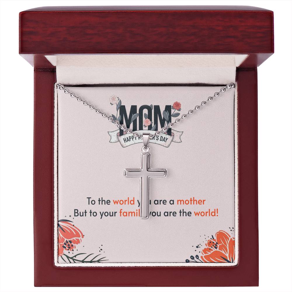 Mother's Day Necklace - Names - To Your Family You Are The World