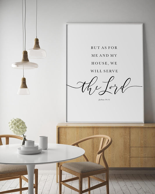 Canvas Print:  "As for Me and My House"