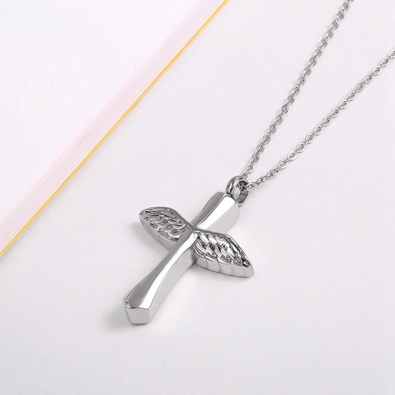High Quality Metal Funeral Cremation Cross Pendant