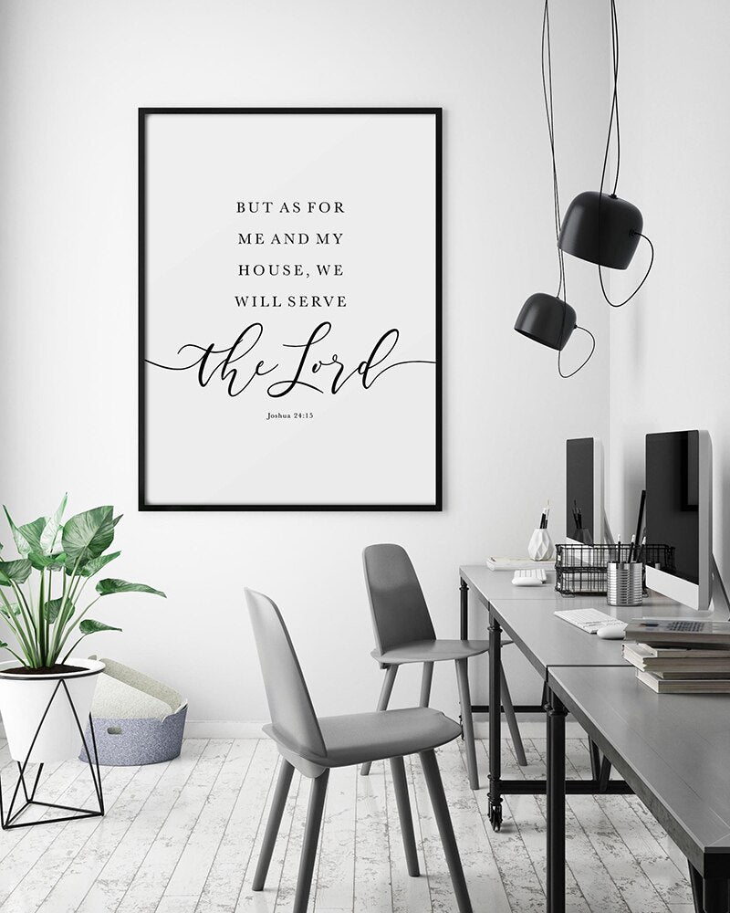 Canvas Print: "As for Me and My House"
