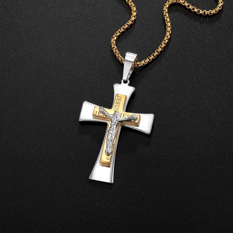 High Quality Metal Funeral Cremation Cross Pendant