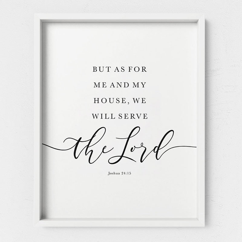 Canvas Print: "As for Me and My House"