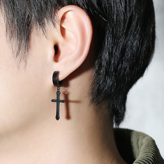 Christian Jewelry for Women I Simple Dainty Cross Dangle Earrings