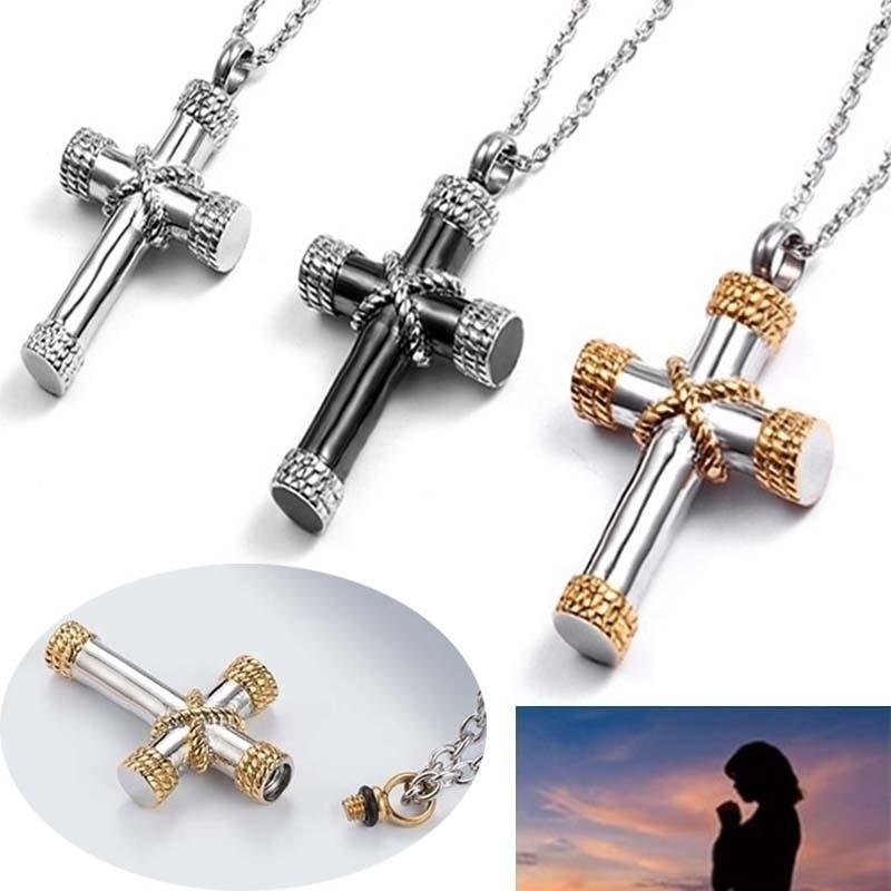 High Quality Metal Funeral Cremation Cross Pendant