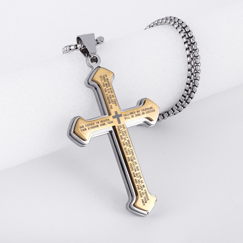 High Quality Metal Funeral Cremation Cross Pendant