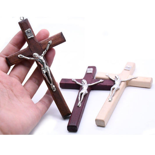 Handmade Wooden Cross Pendant