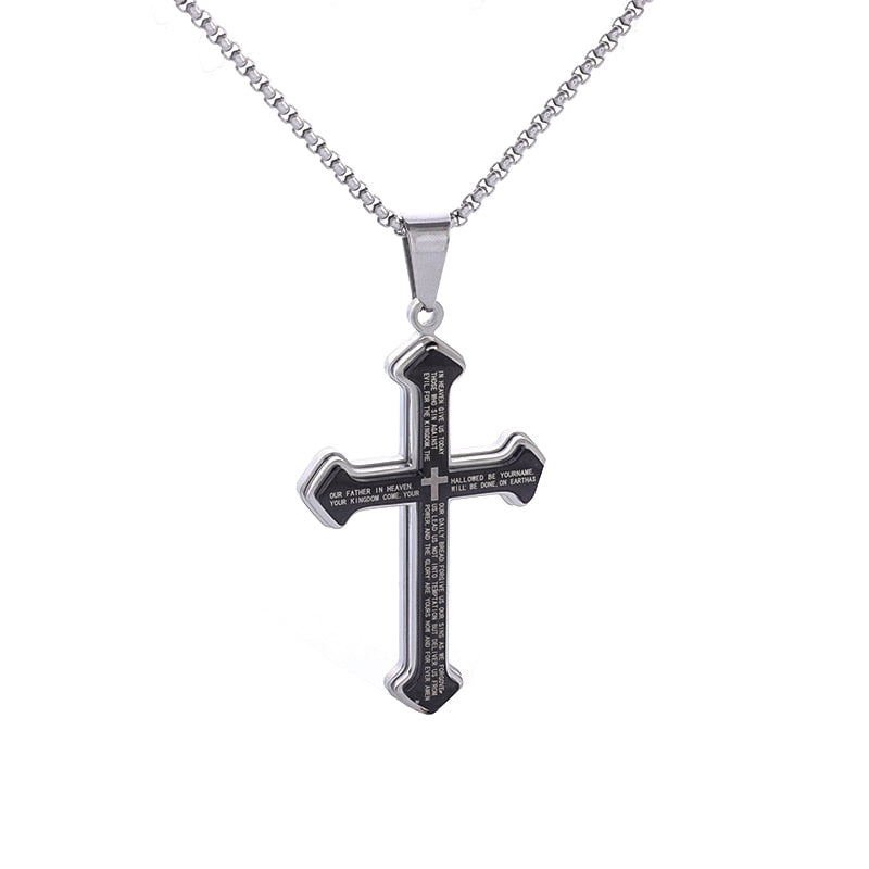 High Quality Metal Funeral Cremation Cross Pendant
