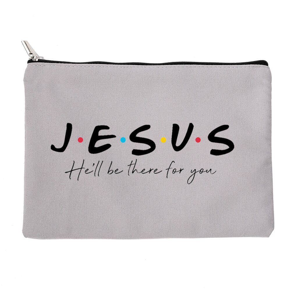 Jesus He Will Be There for You Make Up Bag