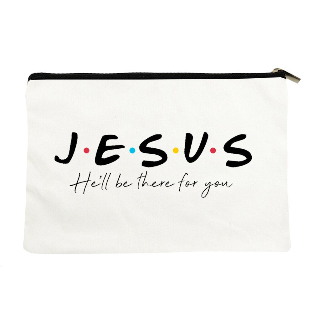 Jesus He Will Be There for You Make Up Bag
