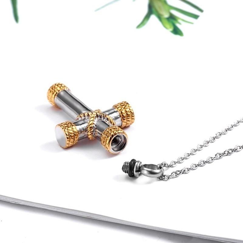 High Quality Metal Funeral Cremation Cross Pendant