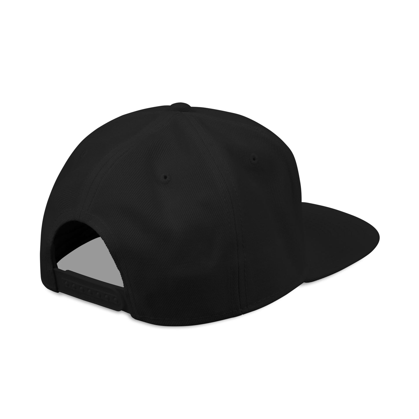 Script Cross Embroidered Snapback – Black Christian Hat