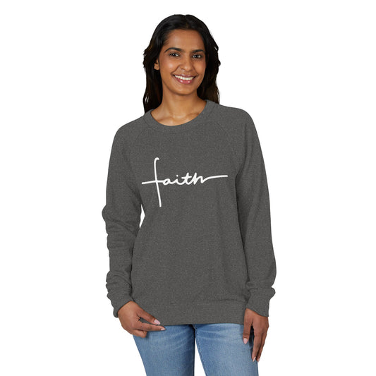 Faith Script Crewneck Sweatshirt | Christian Faith Sweatshirt for Women