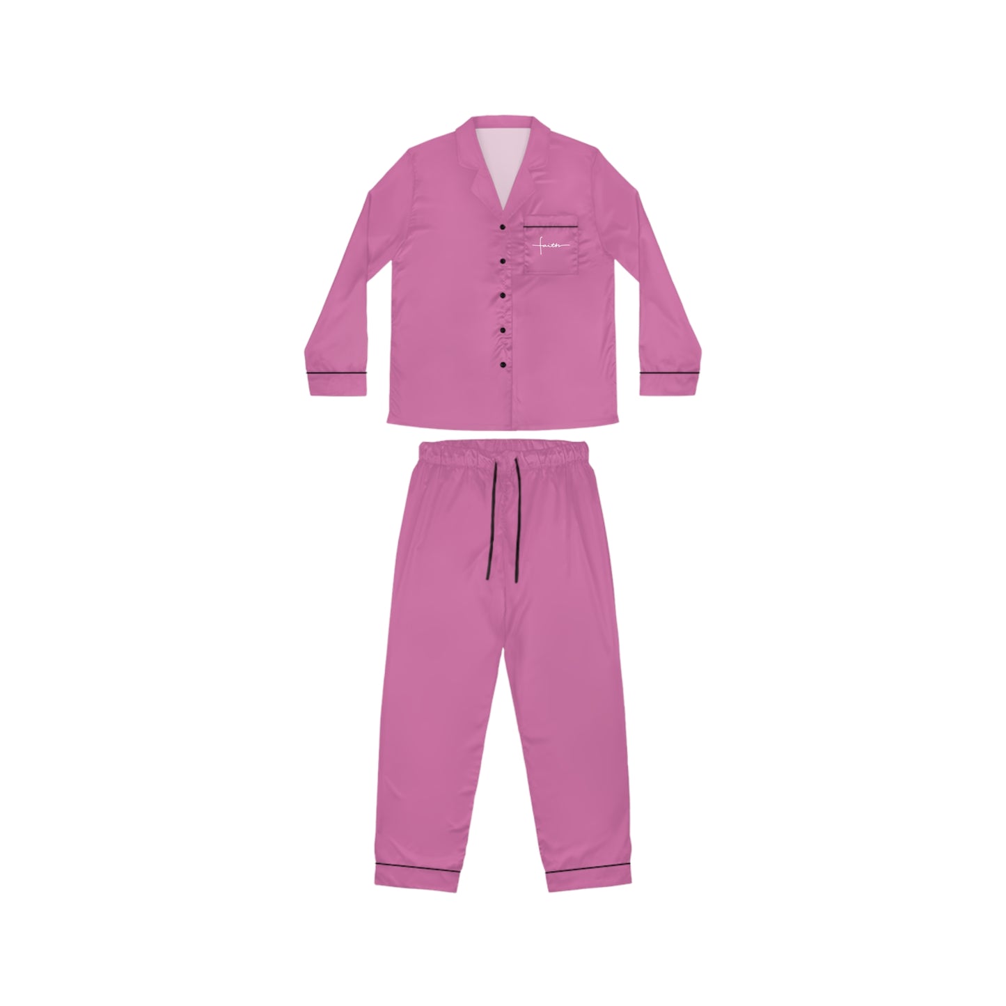 Women’s Satin Pajama Set | Christian Gift for Women | Soft Satin Faith-Inspired Sleepwear