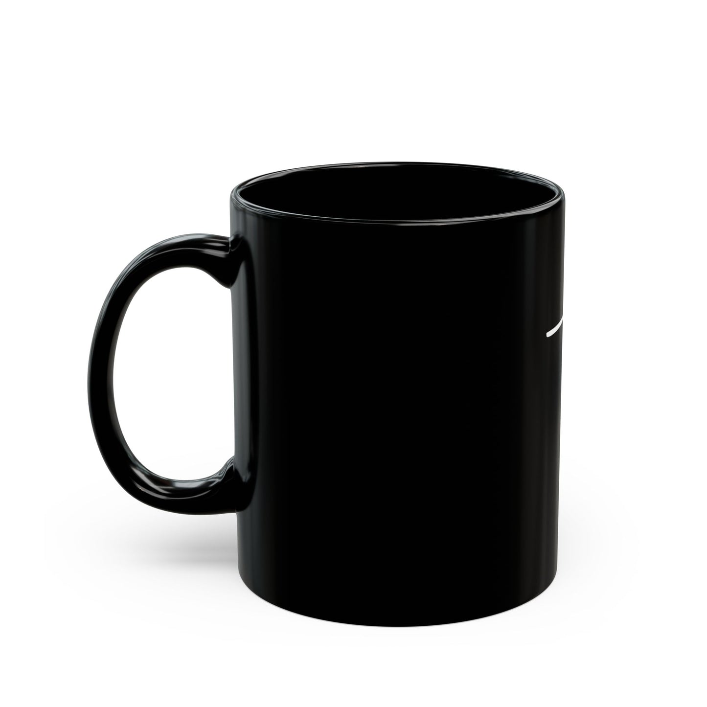 Faith Script Ceramic Mug | Black Glossy Christian Coffee Mug (11oz / 15oz)