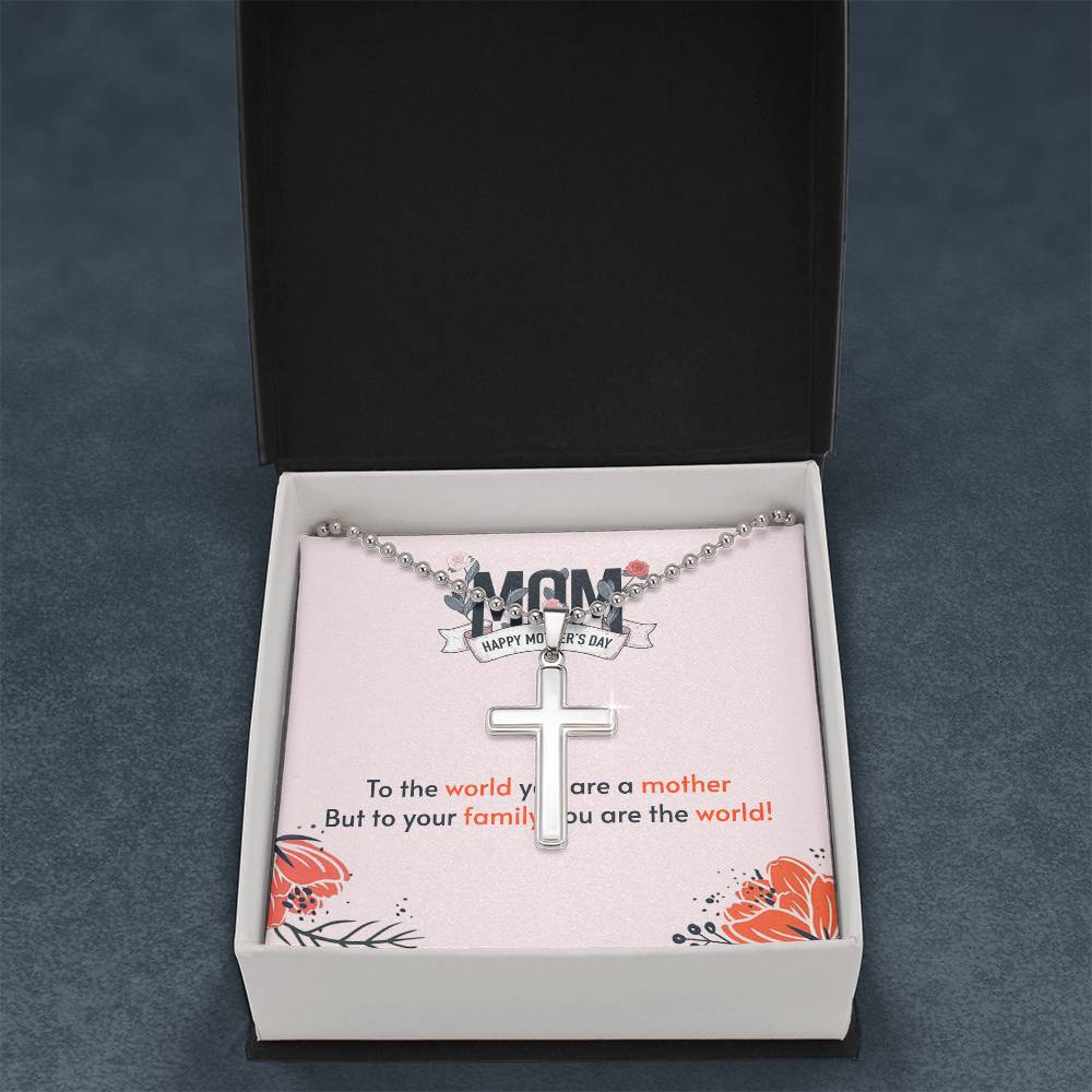 Mother's Day Necklace - Names - To Your Family You Are The World