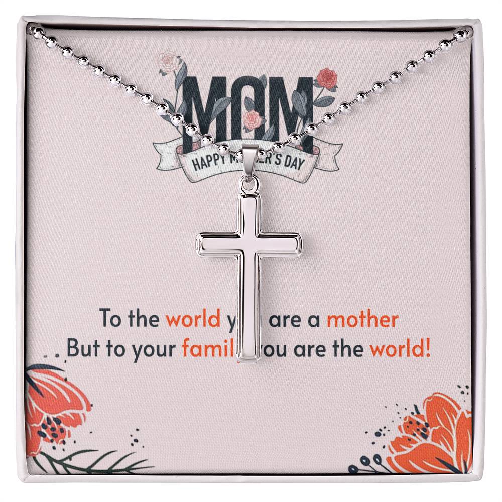 Mother's Day Necklace - Names - To Your Family You Are The World