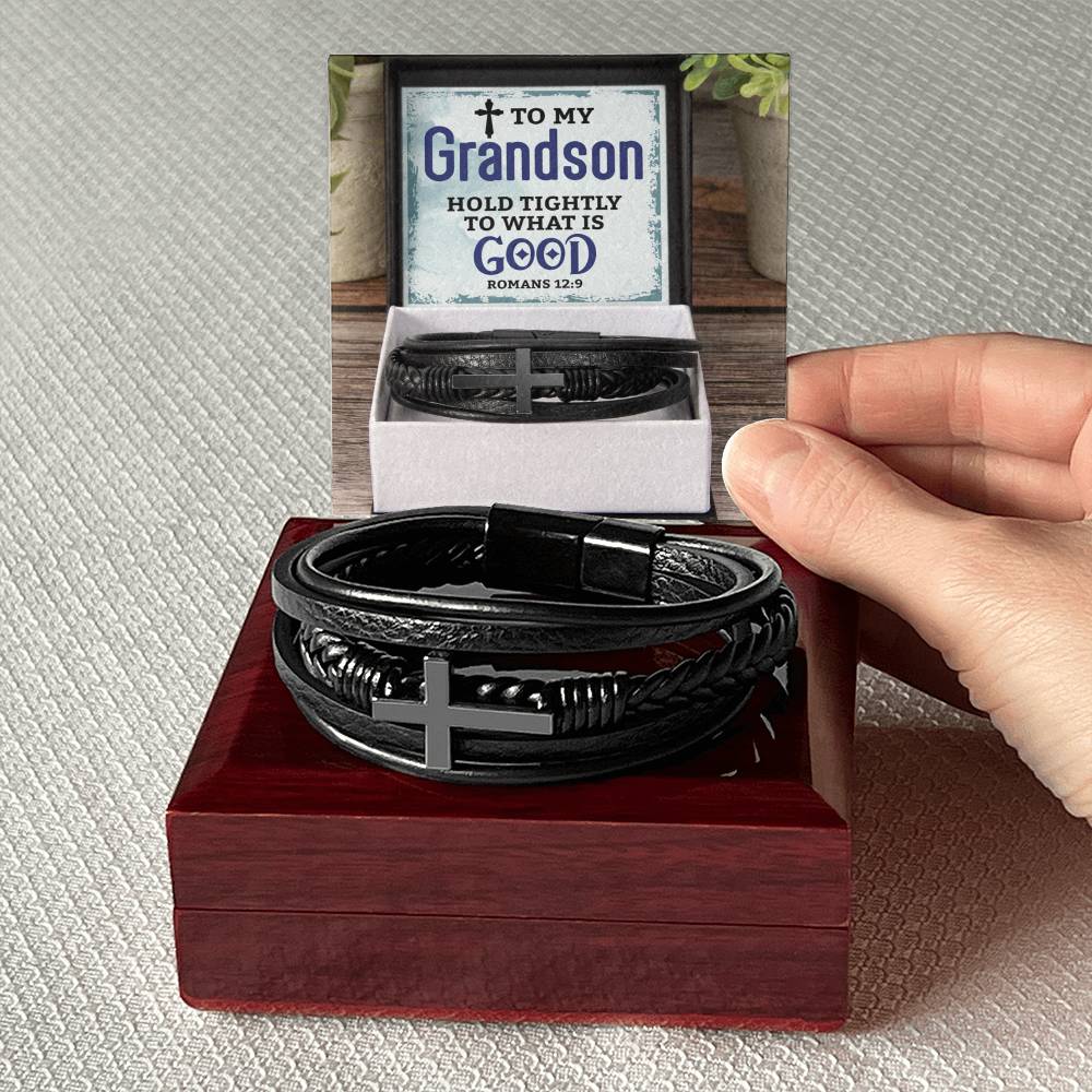 Men's Cross Bracelet I Christian Jewelry I Gifts for Men I Grandson