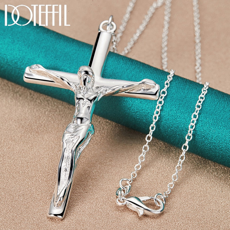 Jesus Cross Necklace I Christian Cross I Christian Jewelry for Women