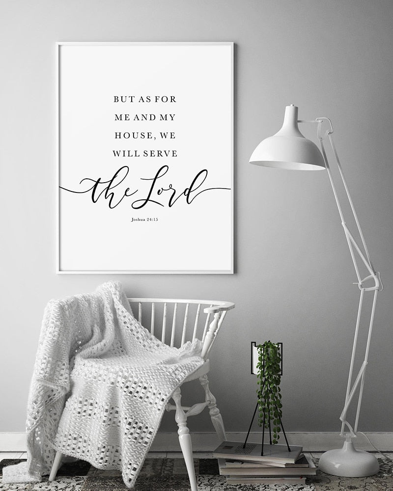 Canvas Print:  "As for Me and My House"