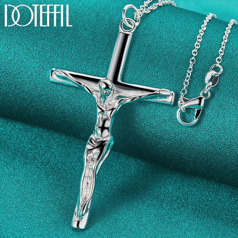 Jesus Cross Necklace I Christian Cross I Christian Jewelry for Women