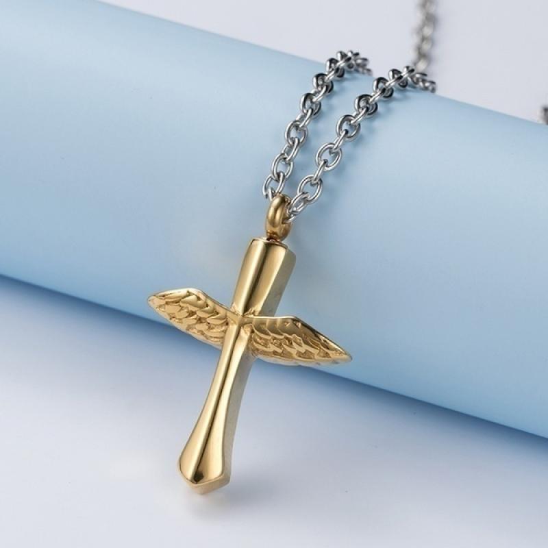 High Quality Metal Funeral Cremation Cross Pendant