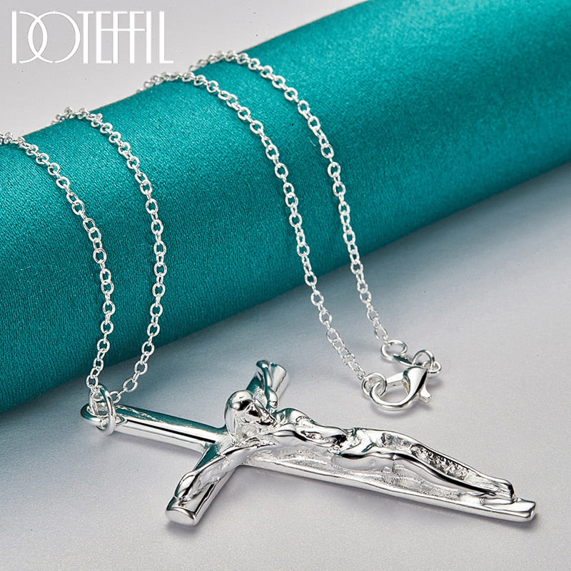 Jesus Cross Necklace I Christian Cross I Christian Jewelry for Women