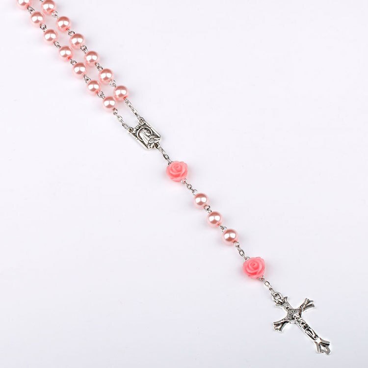 Rosary Beads I Pink Catholic Rosary Beads I Prayer Beads for Women