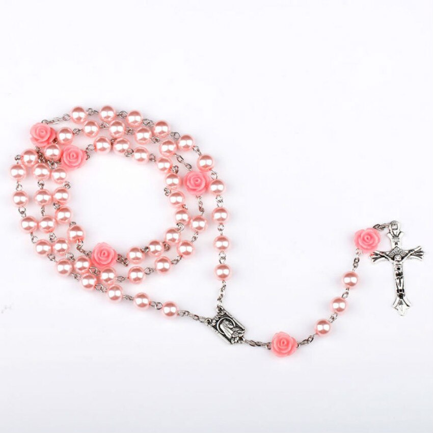 Rosary Beads I Pink Catholic Rosary Beads I Prayer Beads for Women