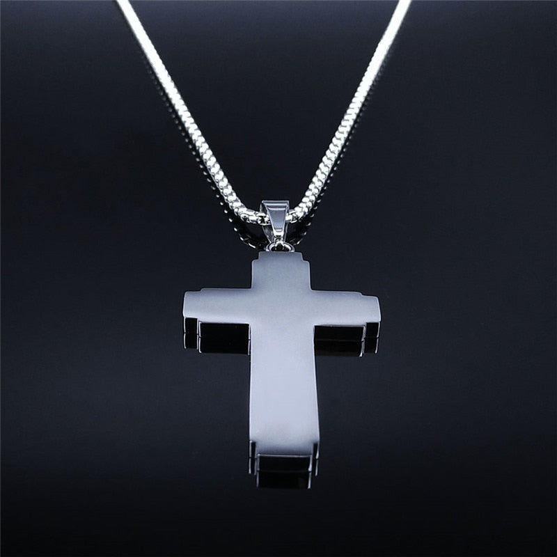 Christian Necklace I Christian Cross Necklace I Large Cross Necklace