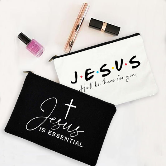 Jesus He Will Be There for You Make Up Bag