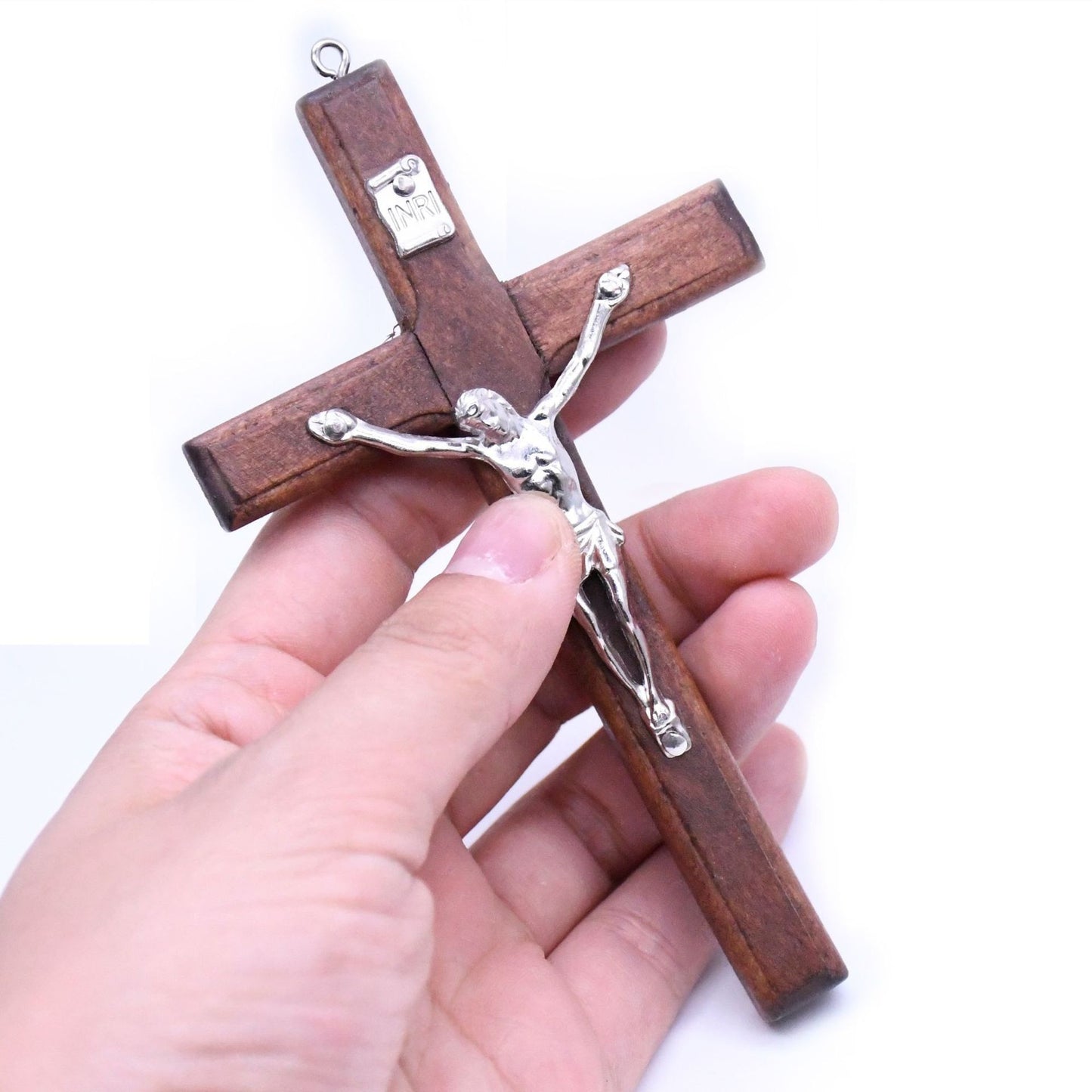 Handmade Wooden Cross Pendant