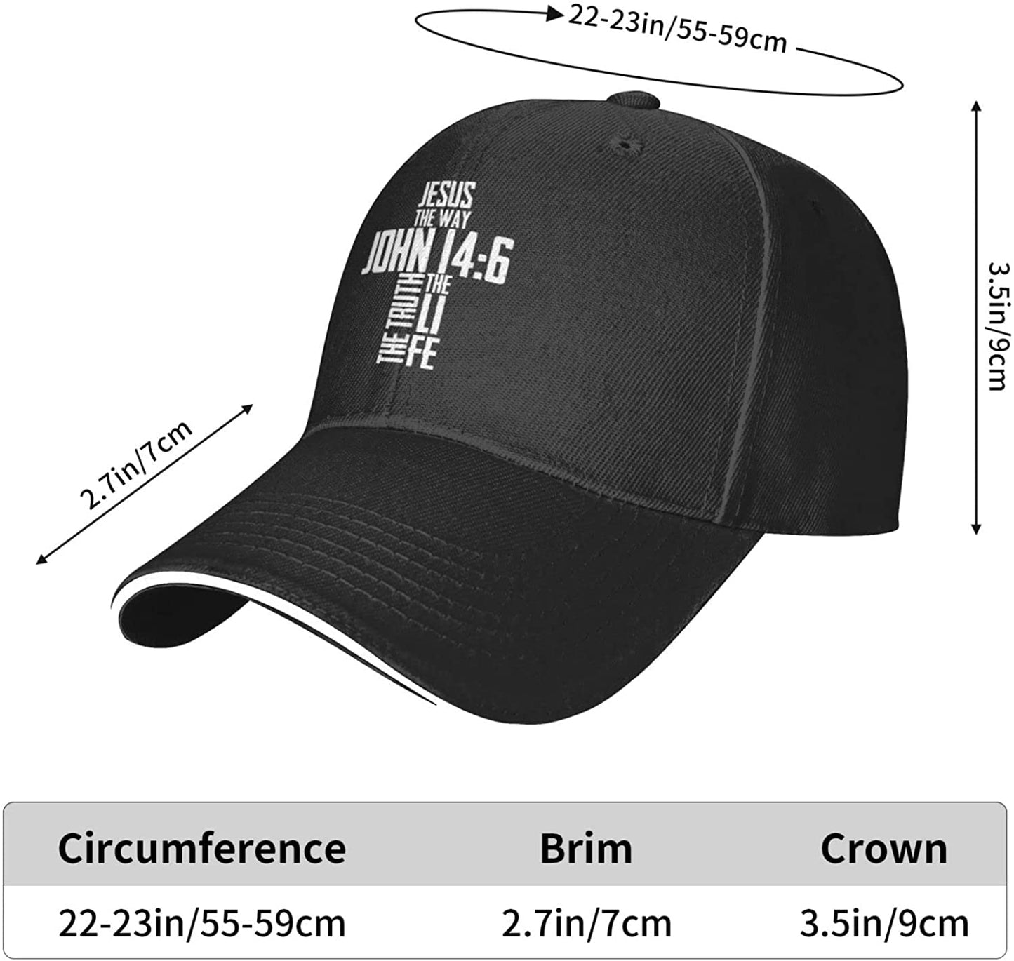 Christian merch I Classic Baseball Hat John 14:6 I Church Merch