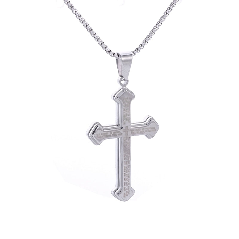 High Quality Metal Funeral Cremation Cross Pendant