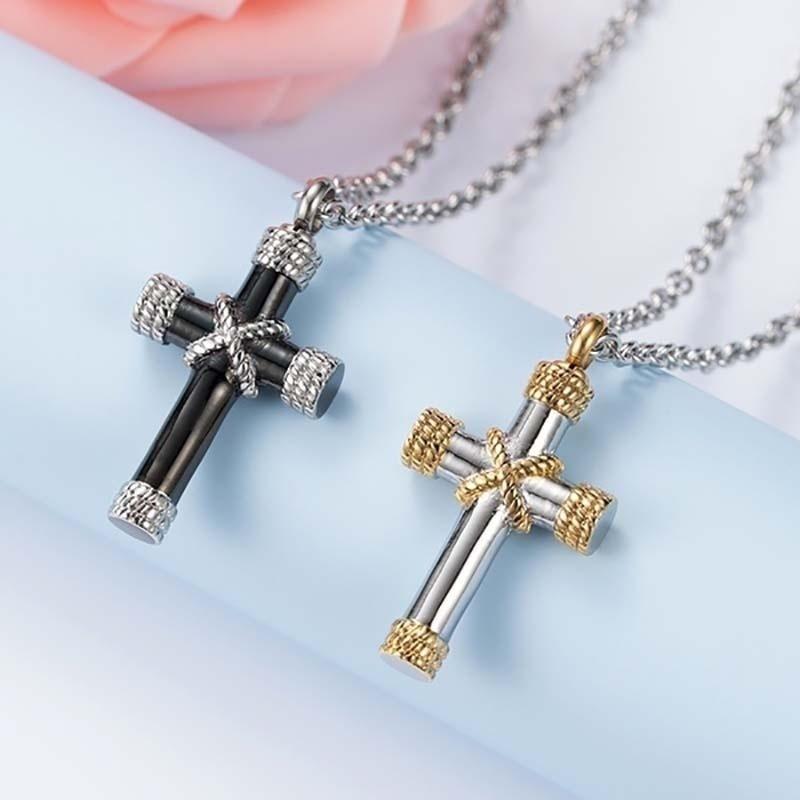 High Quality Metal Funeral Cremation Cross Pendant