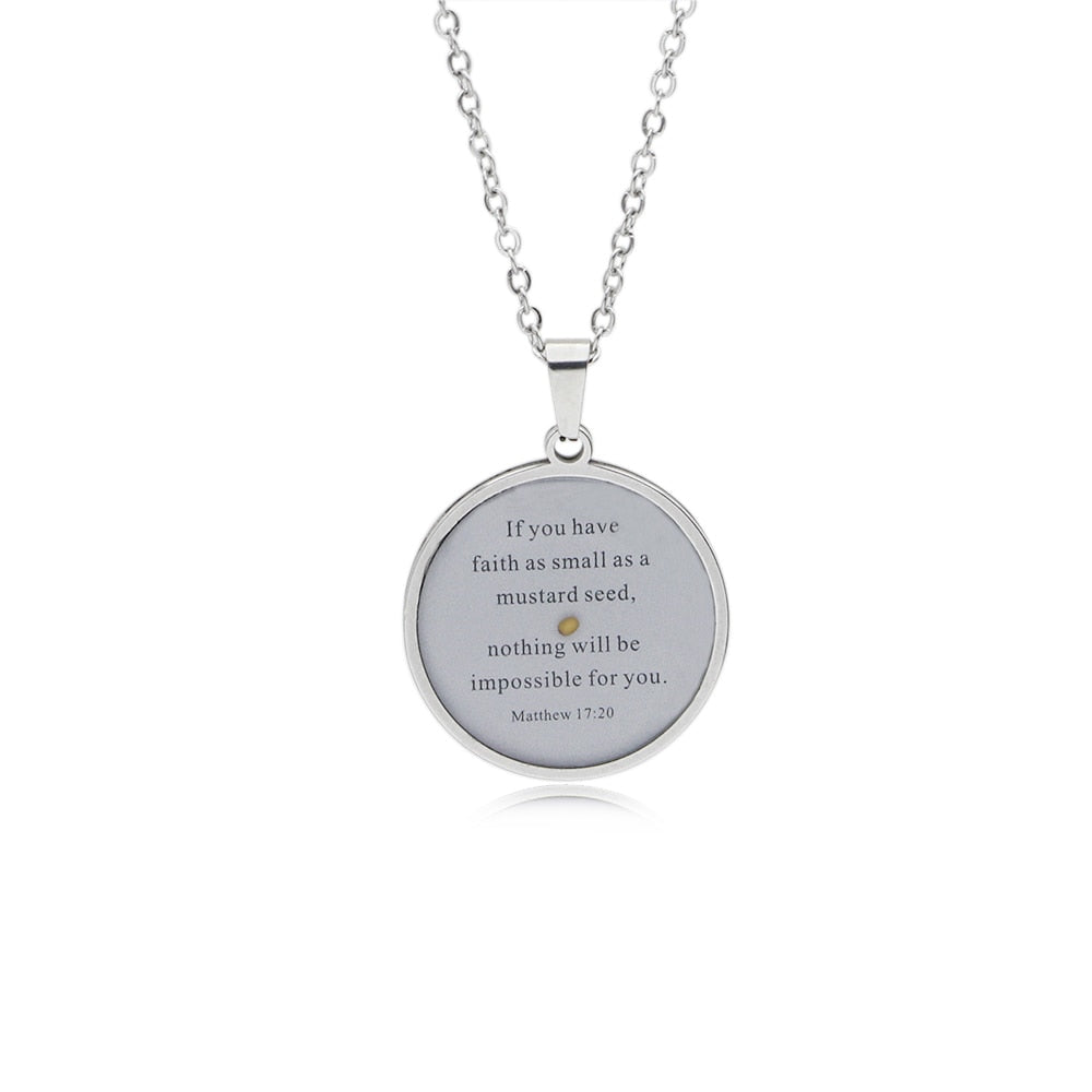 Matthew 17:20 Faith As Small As A Mustard Seed Pendant Collection