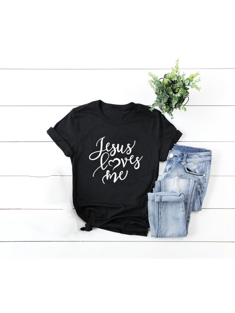 Christian t Shirts I Jesus Loves Me T-Shirt I Christian Clothing 