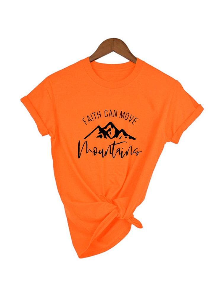 Faith Can Move Mountains Women T-Shirt