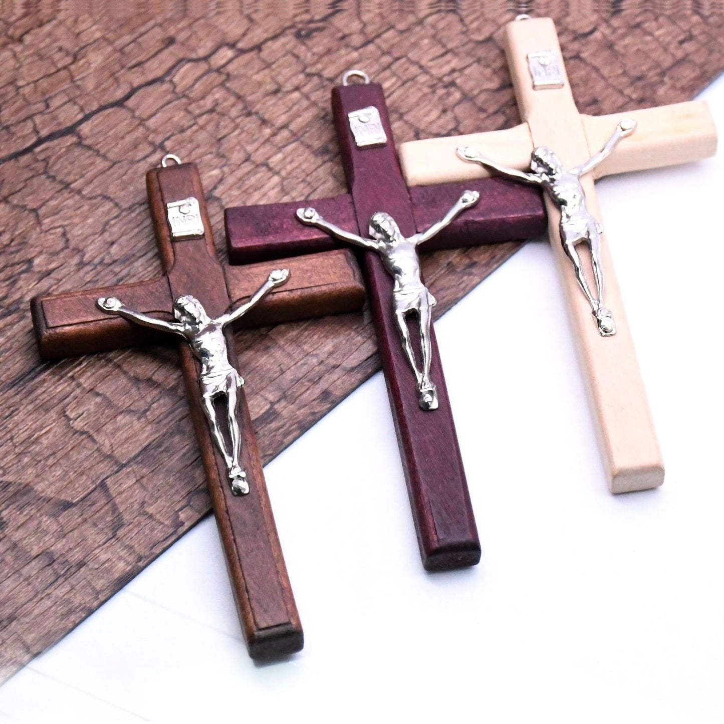 Handmade Wooden Cross Pendant